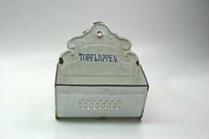 Topflappenbehälter, Emaille