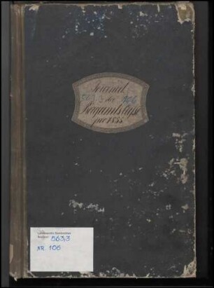 Hauptjournal der Bergamtskasse
