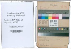 Entnazifizierung Oskar Frettloehr , geb. 03.07.1900 (Kaufm.Angestellter)