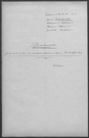 Untersteinbach mit Obersteinbach, Büchelberg, Gleichen und Harsberg: Pfarrbericht 1924