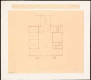 Empfangsgebäude an einer Vorortbahn Monatskonkurrenz Mai 1929: Grundriss 1:100