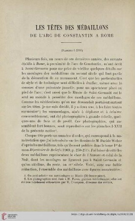 4.F.15.1910: Les têtes des médaillons de l'arc de Constantin a Rome