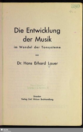 Die Entwicklung der Musik im Wandel der Tonsysteme
