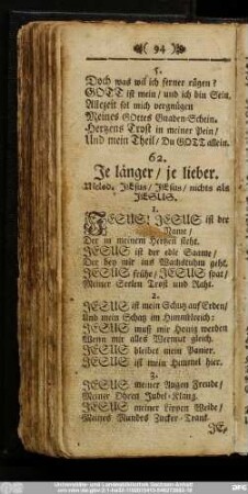 62. Je länger, je lieber.