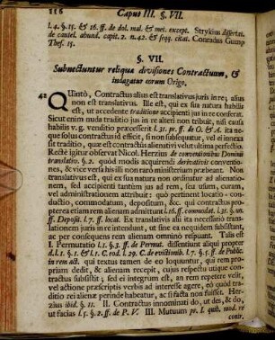 §. VII. Subnectuntur reliquæ divisiones Contractuum, & indagatur eorum Origo.