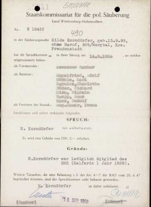 Korndörfer, Hilde