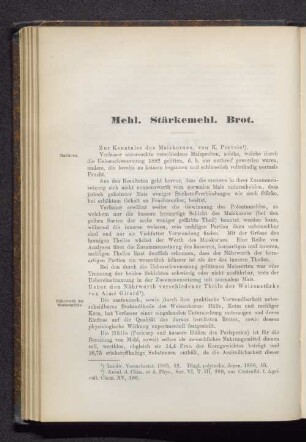 Mehl. Stärkemehl. Brot
