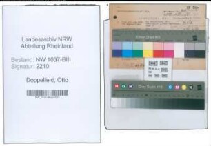 Entnazifizierung Otto Doppelfeld , geb. 26.02.1907 (Museumskustos)