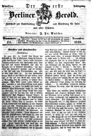 Nummer 151, Dezember 1846