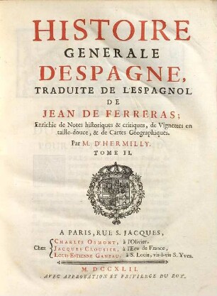 Histoire Générale D'Espagne, 2