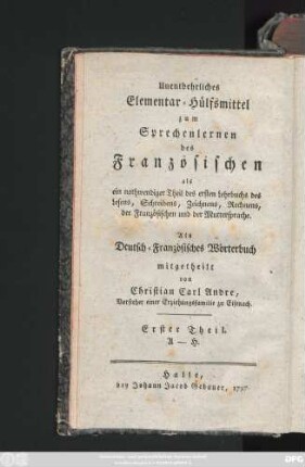 Theil 1: A - H