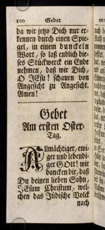 100-113, Gebet am ersten Oster-Tag