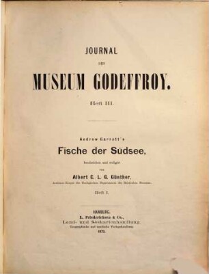 Journal des Museum Godeffroy : geographische, ethnographische und naturwissenschaftliche Mitteilungen. 2. 1873/75 = H. 3 [u.] 5 [u.] 7 [u.] 9