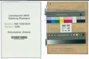 Entnazifizierung Antonia Schumacher , geb. 01.05.1898 ()
