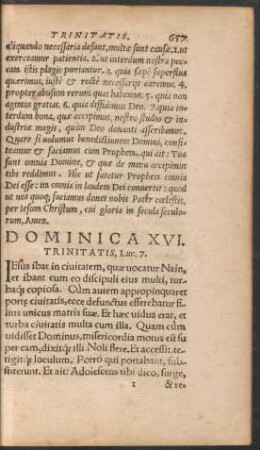 Dominica XVI. Trinitatis ...