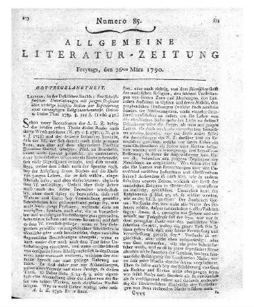 Etwas von dem Geist Pauli und der Apostolischen Christenheit, in zweyen Sendschreiben Pauli an die Epheser und an Titum. Strassburg. [1790]