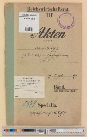 Arbeitsausschuss zur Vorberatung der Schlichtungsordnung.- Tagungsmaterial