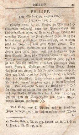 Philipp. (der Großmüthige, magnanimus.) (1509 - 1567.)