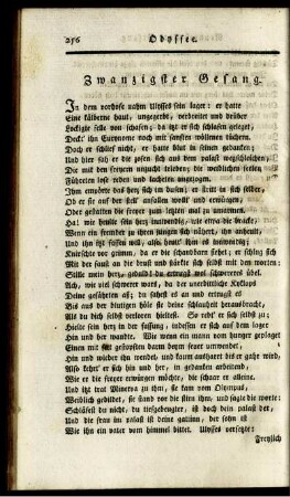 Zwanzigster Gesang.