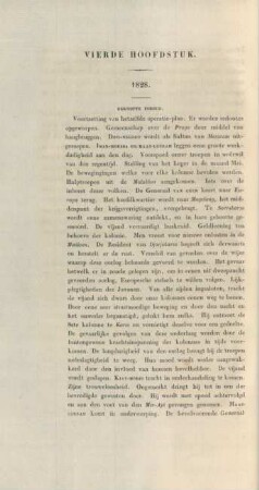 Vierde hoofdstuk. 1828