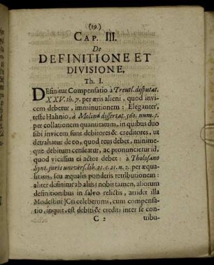 Cap. III. De Definitione Et Divisione.