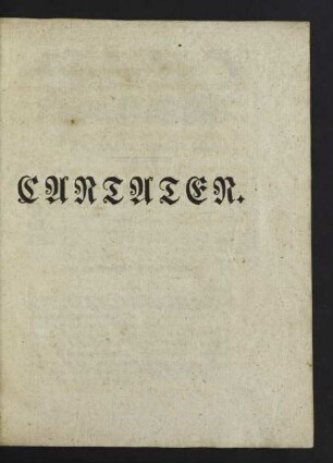 Cantaten