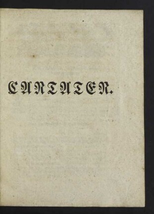 Cantaten