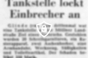 Tankstelle lockt Einbrecher an