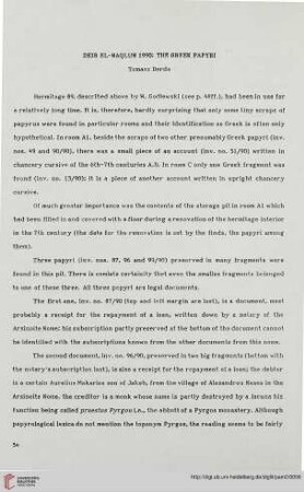 2: Deir el-Naqlun 1990: the greek papyri