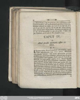 Caput IV. De Aliud peculii militaris affine exhibet.