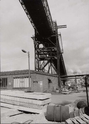 Kohleumschlageinrichtung, Montage Bandbrücke Gbf 51