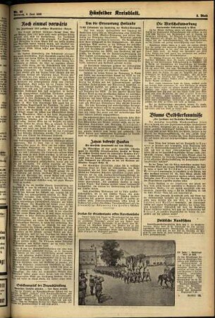 Zweite Ausgabe vom Mittwoch, den 08. Juni 1938.
