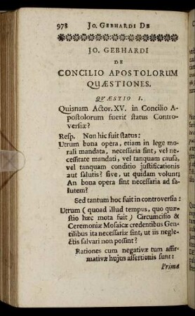 Jo. Gebhardi De Concilio Apostolorum Quæstiones.