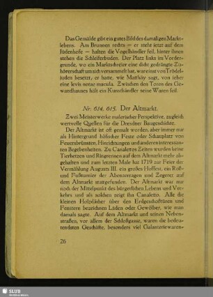 Nr. 614, 615. Der Altmarkt