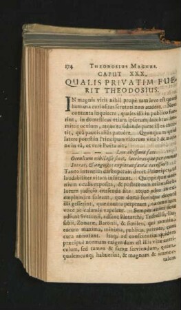 Caput XXX. Qualis Privatim Fuerit Theodosius.