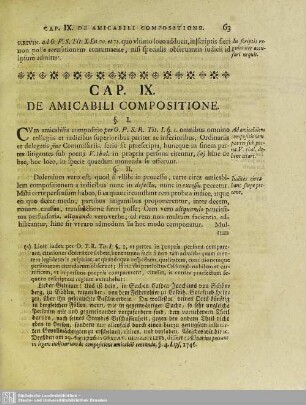 Cap. IX. De Amicabili Compositione