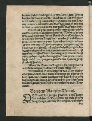 Von dem Planeten Venus.
