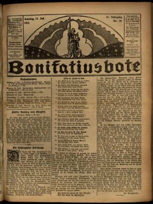 Ausgabe vom Sonntag, den 13. Juli 1924.