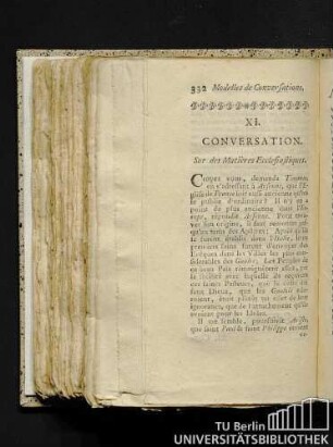 XI. Conversation. Sur des Matières Ecclesiastiques.