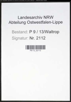 Heiratsregister Standesamt Waltrop