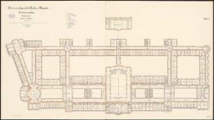 Kriminalgericht und Untersuchungsgefängnis, Berlin-Moabit Erweiterungsbau Kriminalgericht: Erweiterungsbau Kriminalgericht: Grundriss 3. Obergeschoss 1:150