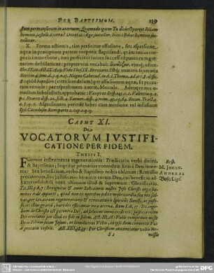 Caput XI. De Vocatorum Justificatione Per Fidem