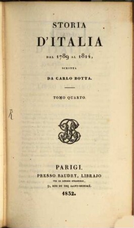 Storia d'Italia dal 1789 al 1814, 4