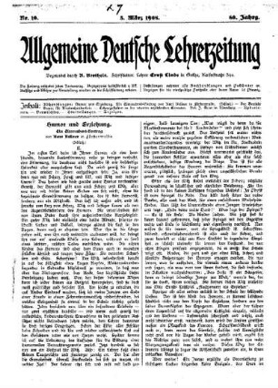 Humor und Erziehung : ein Elternabend-Vortrag (Schluß)