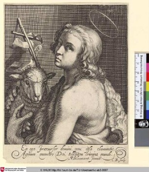 [St. John the Baptist; Johannes der Täufer mit dem Lamm]