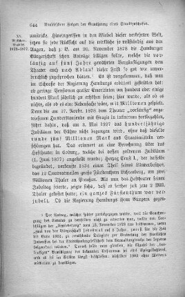 Unabsehbare Folgen der Gewährung eines Staatszuschusses.