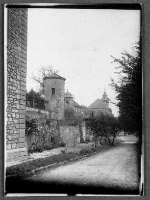 An der Stadtmauer in Hildburghausen