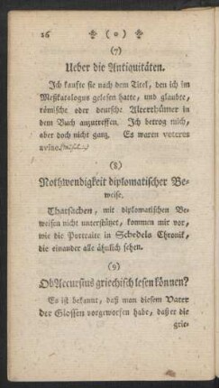 8. Nothwendigkeit diplomatischer Beweise