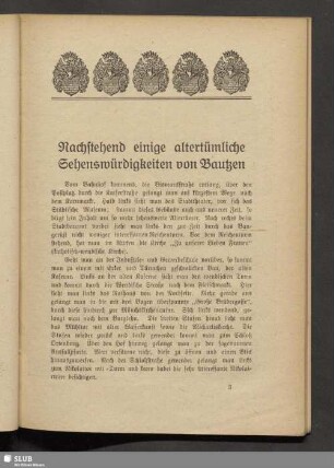 Nachstehend einige altertümliche Sehenswürdigkeiten von Bautzen