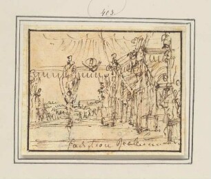 "Pavilion Reale", Bühnenbildentwurf
